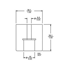 Penn Elcom 9145 Rubber Cabinet Foot 1.5″ Dia. x 1.5″ H Heavy-duty Black