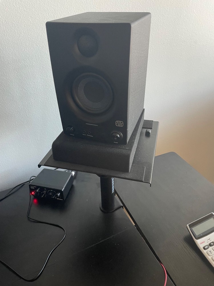 PreSonus Eris 3.5 Powered Studio Monitors Pair with Adjustable desk stands and..