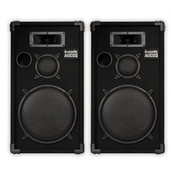 Acoustic Audio CR12 Passive 12″ DJ Speaker Pair 3 Way PA Karaoke Band Speakers