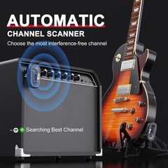 Xvive A58 5.8GHz Wireless Guitar System with Transmitter and Receiver