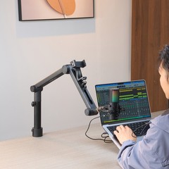 VEVOR Microphone Boom Arm with Desk Mount 360° Rotatable Adjustable Mic Stand