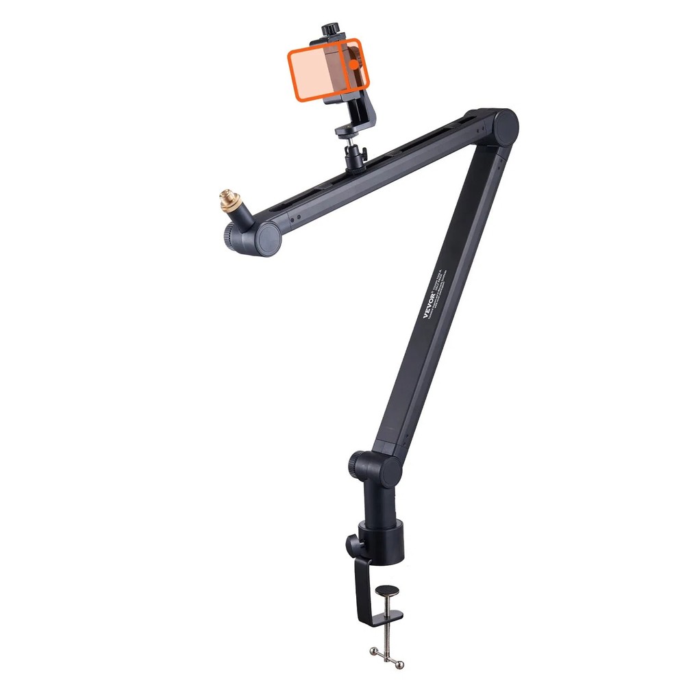 Microphone Boom Arm with Desk Mount, 360° Rotatable, Adjustable Mic Stand with