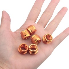 6 PCS Gold Microphone Holder 5/8″ to 3/8″ Threaded Adapter Stand Screws