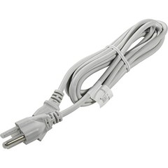 HQRP White AC Power Cord for KRK Rokit 5 6 8 RP5G2 RP6G2 RPG2 RP8G2 VXT8 / 6 / 4