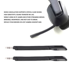 2pcs Detachable Headset Microphone For G733 Lightspeed Gaming Easy To Use