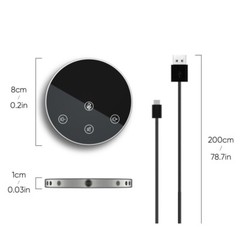 USB Conference Speaker Microphone witn Volum Control One for Key Mute Function