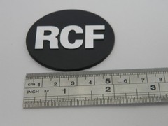 4pcs Replacement RCF Speaker Badge Emblem 55mm Logo Aftermarket