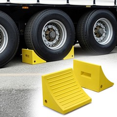 Yescom 2 Pack 50″ Tires PU Wheel Chocks 198,400 lbs Weight Capacity Semi-Truck