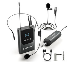 Phenyx Pro PDP-1-1B UHF Wireless Mic System Bodypack Headset Lavalier Black