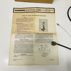 Vintage Shure Brothers Microphone Model # 450 BOX & MANUAL, ACCESSORIES ONLY