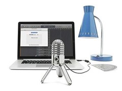 Meteor Mic USB Condenser Podcasting Podcast Recording Desktop Microphone Chrome