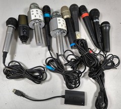 LOT OF 10 Various Brands & Models Microphone Used Working