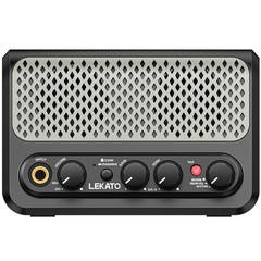 LEKATO GA-4 10W Guitar Amplifier with Clean Overdrive Reverb Drum Volume