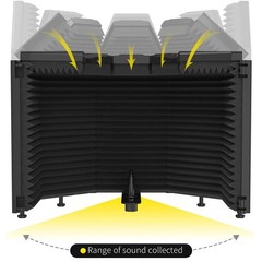 Vocal Booth Isolation Shield for Studio Recording^