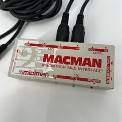 Midiman Macman Macintosh MIDI Interface with Cables Music Musician Vintage Mac