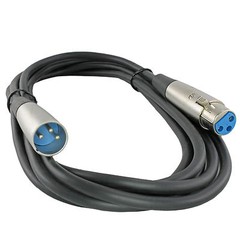 3Pack 10 ft foot 3Pin XLR Extension Microphone Mic audio Cable Male to Female