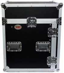 Pro X T-12MRSS 12U x 10U Slant Combo DJ / Mixer Rack Case w/ 4″ Wheels/Casters