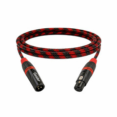 4x Premium XLR 3 Pin Male to Female Microphone Cable Balanced Pro Grade 20FT