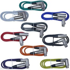 Mixed color Right Angle 3ft XLR snake female to straight male cables patch cord