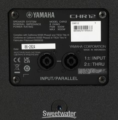 Yamaha CHR12 1,000-watt 12-inch Passive Loudspeaker