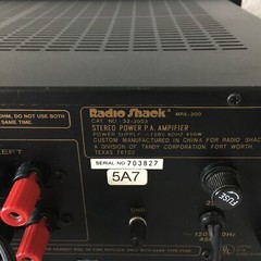 Radio Shack MPA-200 – 2 Channel Stereo Power Amplifier ~ Untested