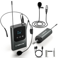Digital Wireless Microphone System with Mini Receiver & Bodypack Transmitter, 15