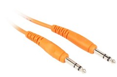 2 Rockville RCTR110O Orange 10′ 1/4“ TRS to 1/4“ TRS Cable 100% Copper