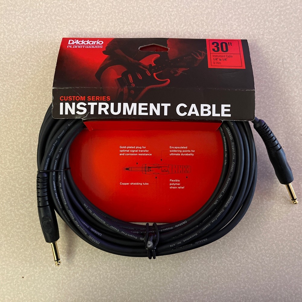 D’Addario Custom Series Instrument Cable | 30 Feet