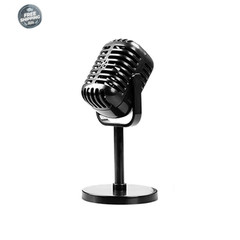 Vintage Microphone Prop,Retro Fake Microphone Angle Adjustable Decorative Party