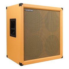 Sound Town 4 x 12″ 260W Guitar Speaker Cabinet, Birch Plywood, Orange (GUC412OR)