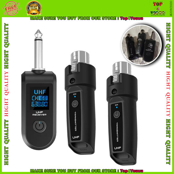 UHF Wireless Microphone Converter XLR Transmitter and Receiver Microphone System