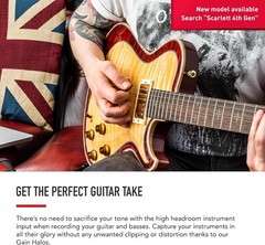 Scarlett Solo 3rd Gen USB Audio Interface for Guitarists, Vocalists, Podcaste…