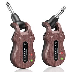 LEKATO Wireless Guitar Transmitter Receiver 4 Channels No-interference WS-50