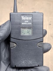 Lot of 2- Telex WT-500 UHF Wireless Beltpack Transmitter – Powers On – USED