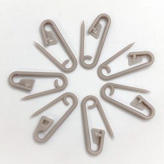 200PCS Color Plastic Safety Pin 2.3 cm Black and Red Yellow 8205