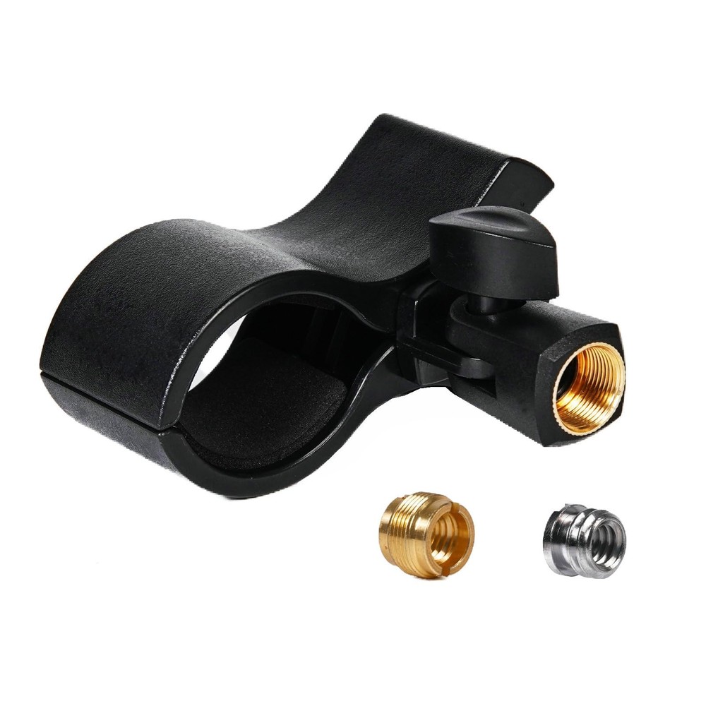 KayNicam Large Microphone Clip, Heavy-Duty Universal 3.96 inches, Black