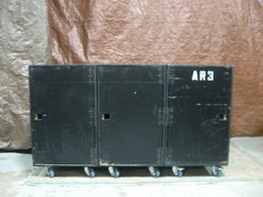 #2 – AR2. 18U Rack. SWINGING OUT AND HIDE DOORS. Bedliner coated. Shock Rack.