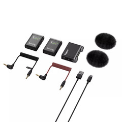SmallRig Forevala W60 Wireless Lavalier Microphone 2 Transmiiters and 1 Receiver