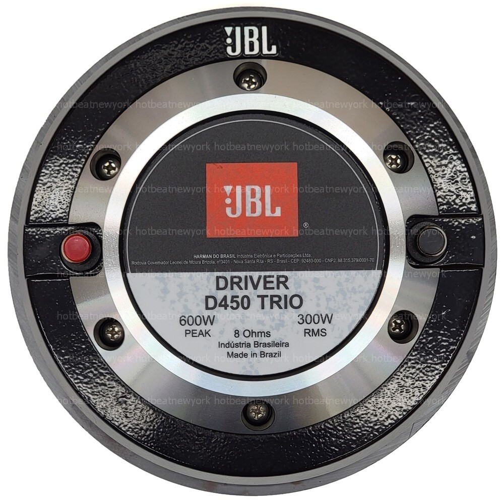 JBL D450 TRIO 300 Watt-RMS 8-ohm Driver 2″ inch Exit Throat 4-Bolt 400-6000 Hz