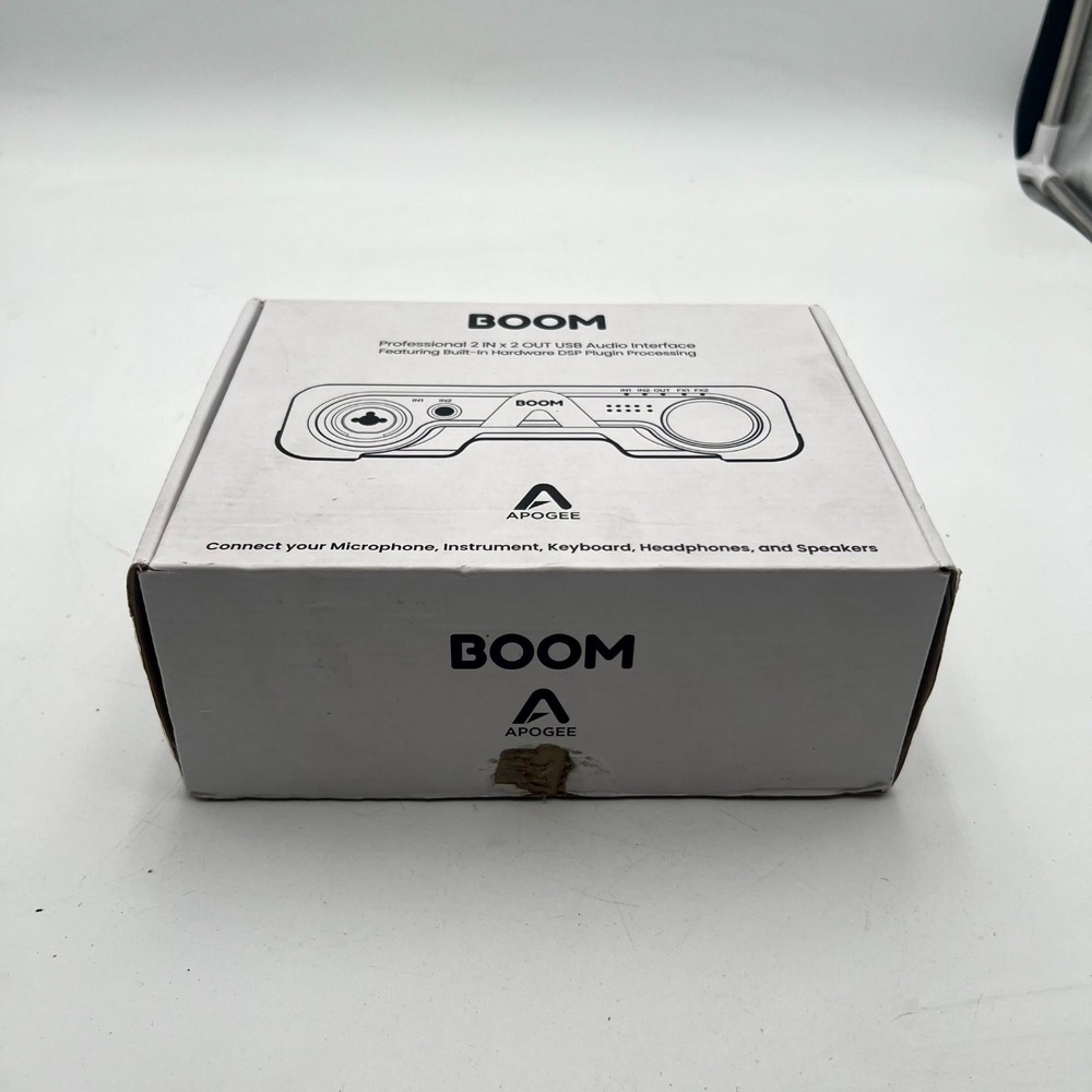 Apogee BOOM Purple 2×2 USB C Audio Interface Studio Recording Mic Preamp DSP FX