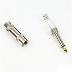 10pcs 1/4 MONO TS Heavy Duty Male Audio Speaker Guitar Cable Connector Plug Jac