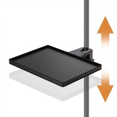 Secure Sound Card Tray with Phone Clip for Mic Stands & Selfie Light Stands