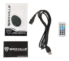 Rockville RPG8BT V2 400W 8″ Powered PA Speaker, Bluetooth 5.0, 8”, Black