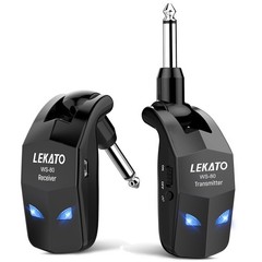Wireless Guitar System 2.4Ghz Audio Wireless Transmitter Receiver 4 Channels US