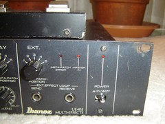 Ibanez UE405 Multi Effects, Original Black Version with Footswitch, Vintage Rack