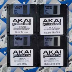 Akai MPC 2000XL x20 Diskettes Drum Kit Sounds Samples Floppies Floppy