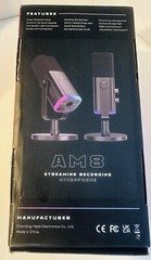 Fifine XLR/USB Dynamic Microphone For Podcast Gaming Streaming Mic AM8 RGB Light