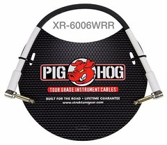 6ft Pig Hog 1/4″ Mono 90-Degree Male/Male, 8mm/OD 14AWG Instrument Cable