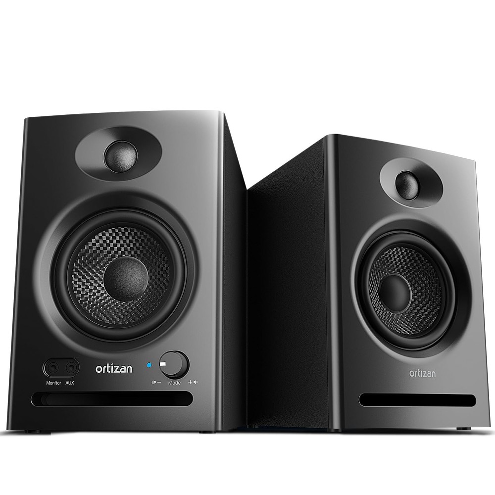 Ortizan C7 Dual-Mode 2.0 Studio Monitors, Active Monitor Speakers for Near Field