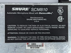 Shure SCM 810 Automatic Microphone Mixer | Untested SCM810